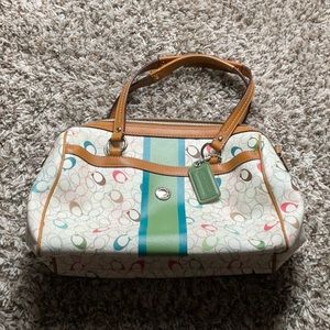 ✨✨ Coach Chelsea Heritage Stripe Satchel ✨✨